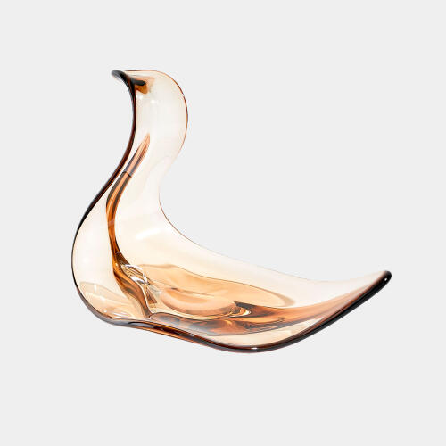 Wave Bowl-Dark Amber