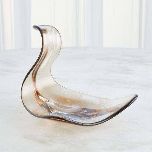 Wave Bowl-Dark Amber