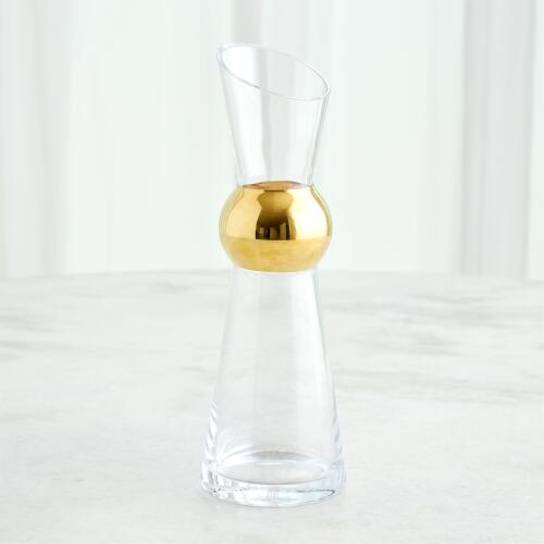 Metallic Orb Carafe-Gold