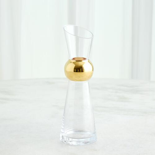 Metallic Orb Carafe-Gold