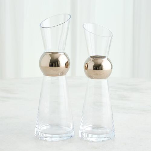 Metallic Orb Carafe-Platinum