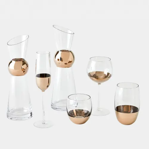 Metallic Orb Carafe-Platinum-Sm