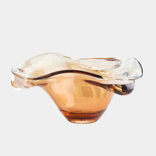 Triple Bubble Bowl-Amber
