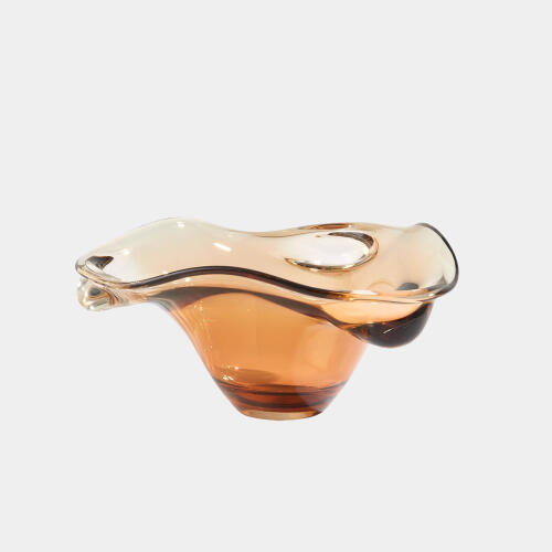 Triple Bubble Bowl-Amber