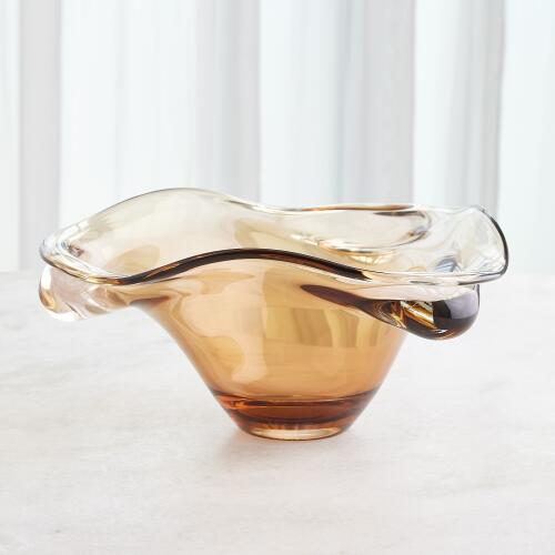 Triple Bubble Bowl-Amber