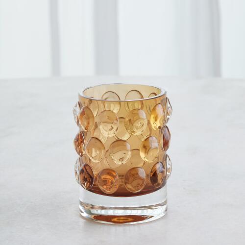 Thousand Eye Vase-Amber