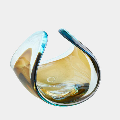 Duet Bowl-Turquoise/Beige