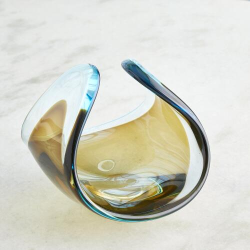 Duet Bowl-Turquoise/Beige