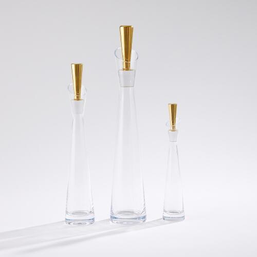 Slant Decanter-Gold