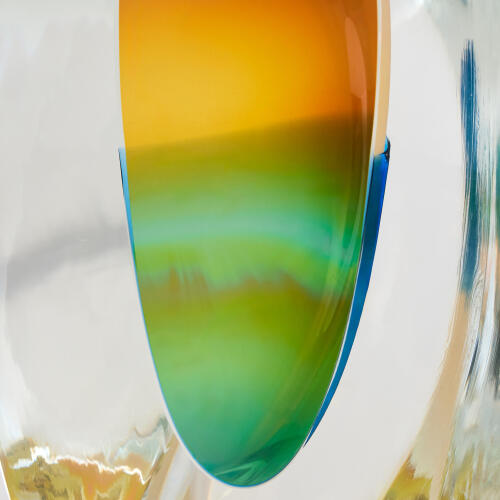 Split Vase Bookend-Iris Gelp/Blue