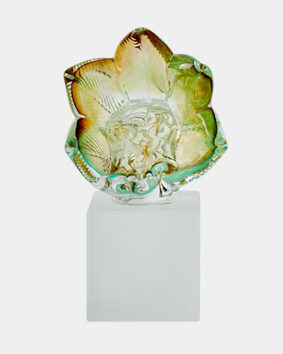 Royal Portrait-Leaf Crown-Pistachio/Amber