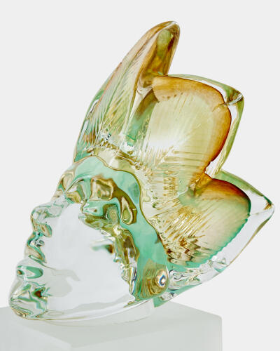 Royal Portrait-Leaf Crown-Pistachio/Amber