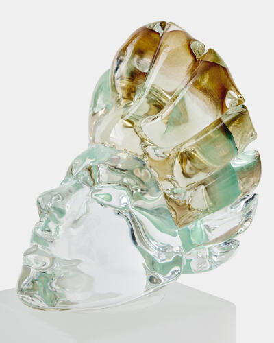 Royal Portrait-Scallop Crown-Pistachio/Amber