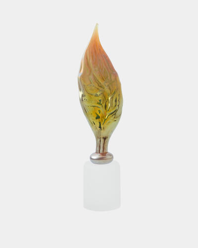 Mounted Leaf-Iris Gelp on Frosted Base