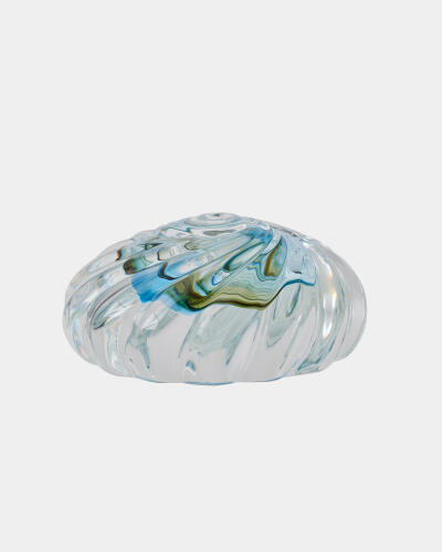 Anemone Sculpture-Swirl Topaz/Blue