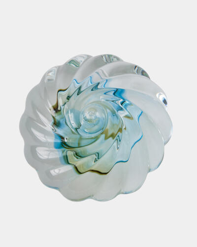 Anemone Sculpture-Swirl Topaz/Blue