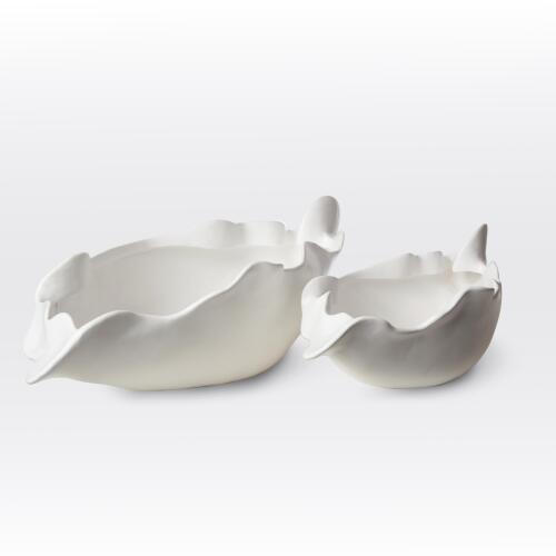 Free Form Bowl-Matte White
