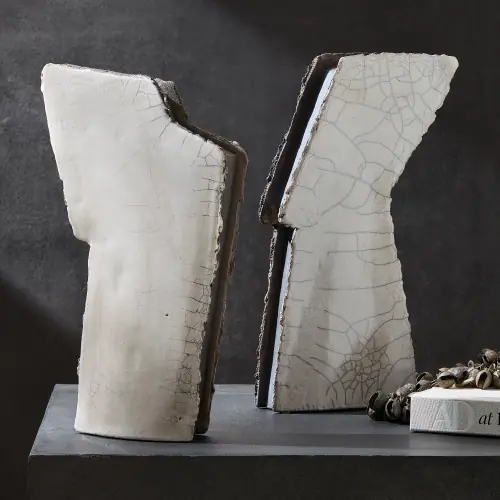 Wing Sculpture-Raku-Left