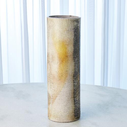 Golden Raku Vase