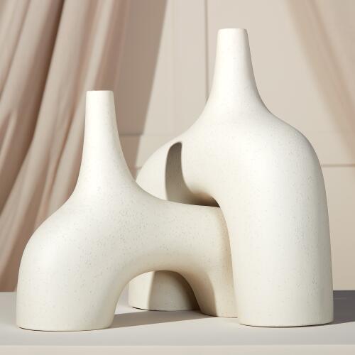Stretch Vase-Cream Stone