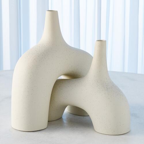 Stretch Vase-Cream Stone