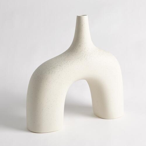 Stretch Vase-Cream Stone