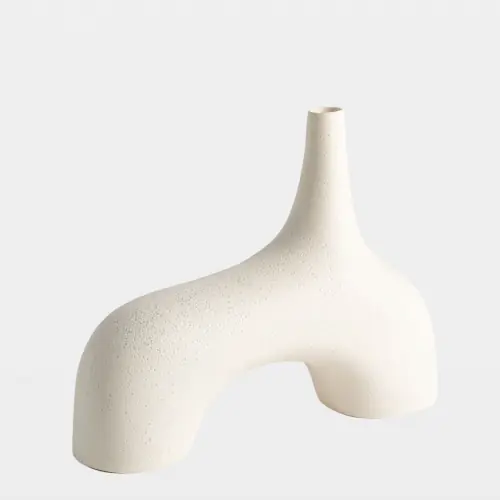 Stretch Vase-Cream Stone