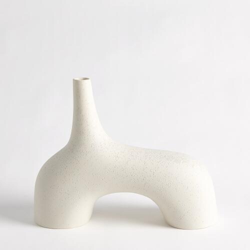Stretch Vase-Cream Stone