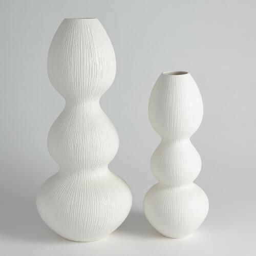 Torch Vase-Matte White