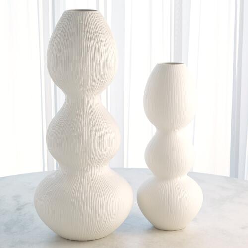 Torch Vase-Matte White