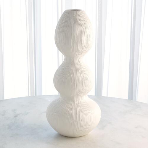 Torch Vase-Matte White