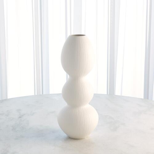 Torch Vase-Matte White