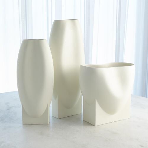 Orpheus Vase-Ivory-Lg