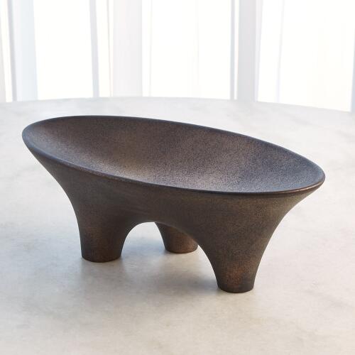 Opus Triple Leg Bowl-Bronze