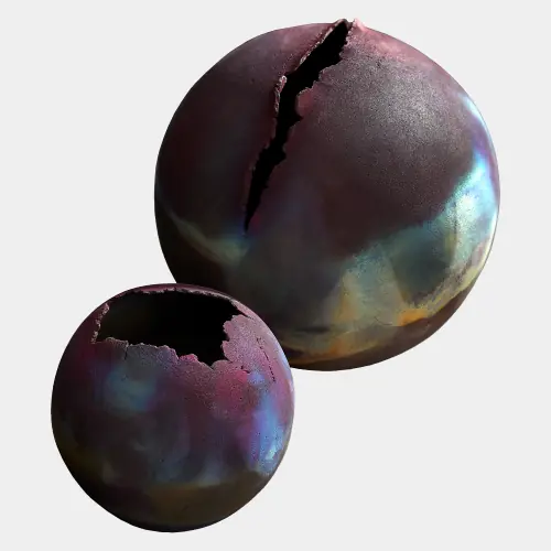 Fissure Torn Ball-Raku