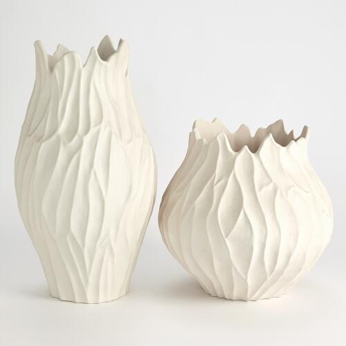 Bloom Vase Round-Matte White