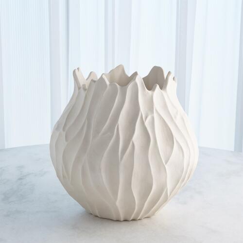 Bloom Vase-Matte White