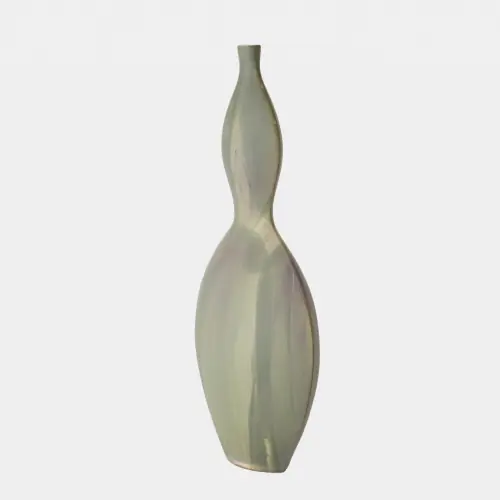 Helios Vase-Washed Green-Lg