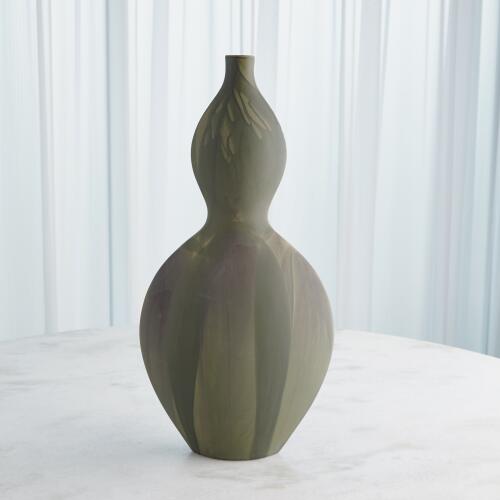 Helios Vase-Washed Green
