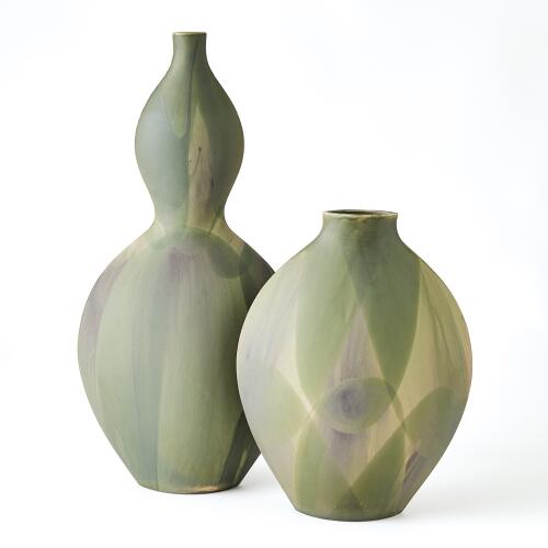 Helios Vase-Washed Green