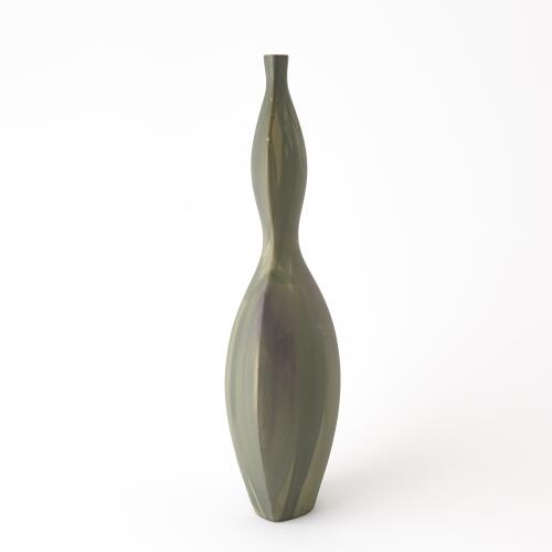 Helios Vase-Washed Green