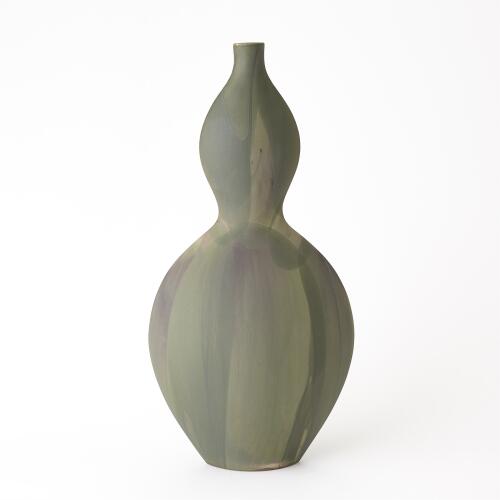 Helios Vase-Washed Green-Sm