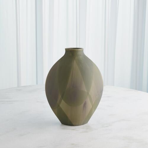 Helios Vase-Washed Green
