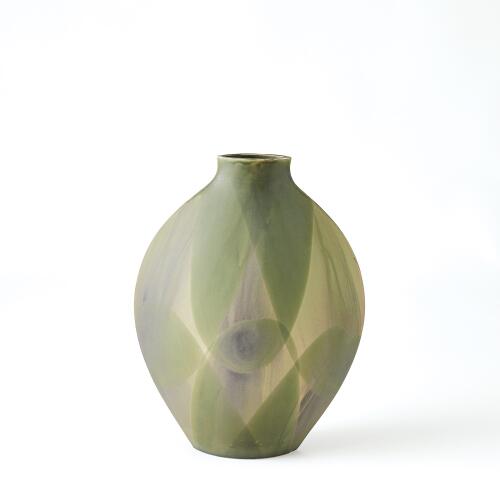 Helios Vase-Washed Green