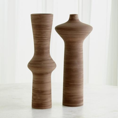 Expo Vase-Brown-Low Neck