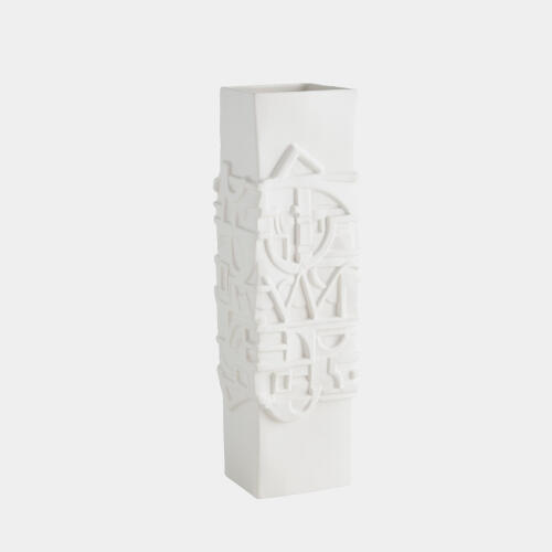 Totem Vase-Matte White