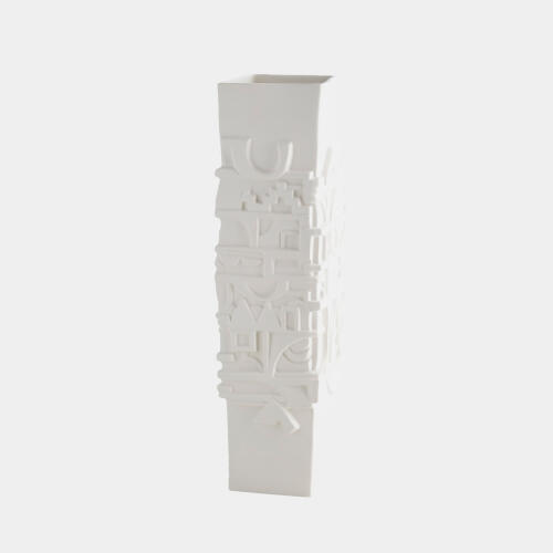 Totem Vase-Matte White