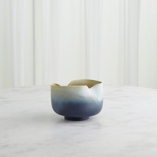 Indent Bowl-Grey/Yellow