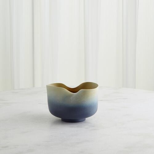 Indent Bowl-Grey/Yellow