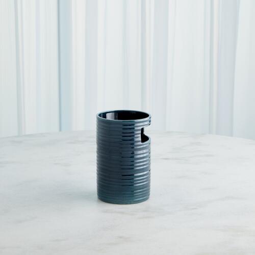 Cut Out Vase-Dark Blue